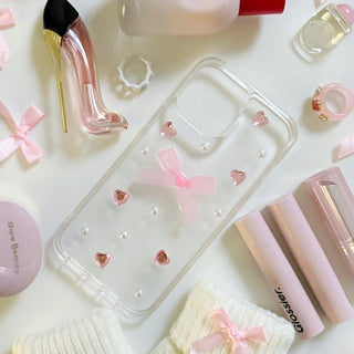 Pink Bow Resin Phone Case