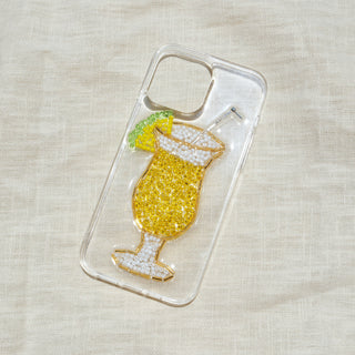 Piña Colada Beaded Resin Phone Case