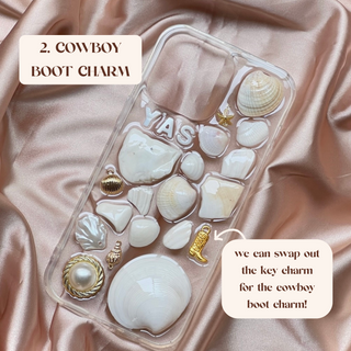 Coastal Seashell Resin Phone Case