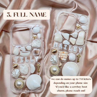 Coastal Seashell Resin Phone Case