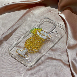 Piña Colada Beaded Resin Phone Case