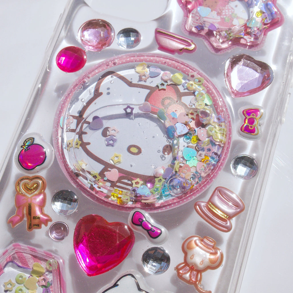 Y2K Pink Hello Kitty Resin Phone Case